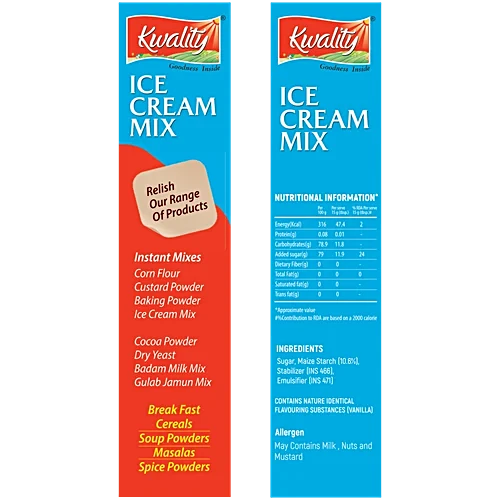Kwality Instant Ice Cream Mix (Vanilla)
