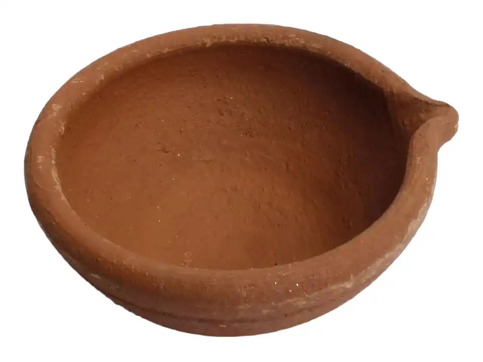 Handmade Mitti Diya (Clay Puja Bowl)