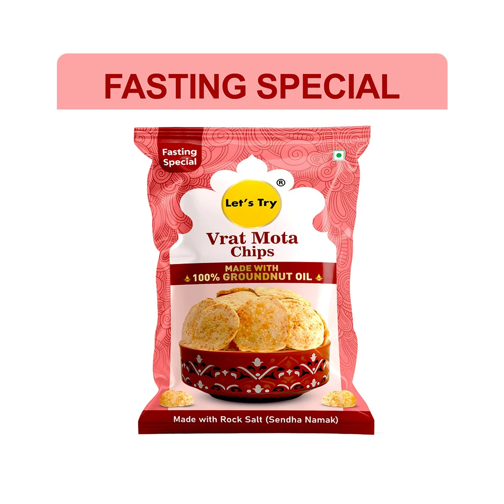 Let's Try Vrat Mota Chips / Aloo Chips