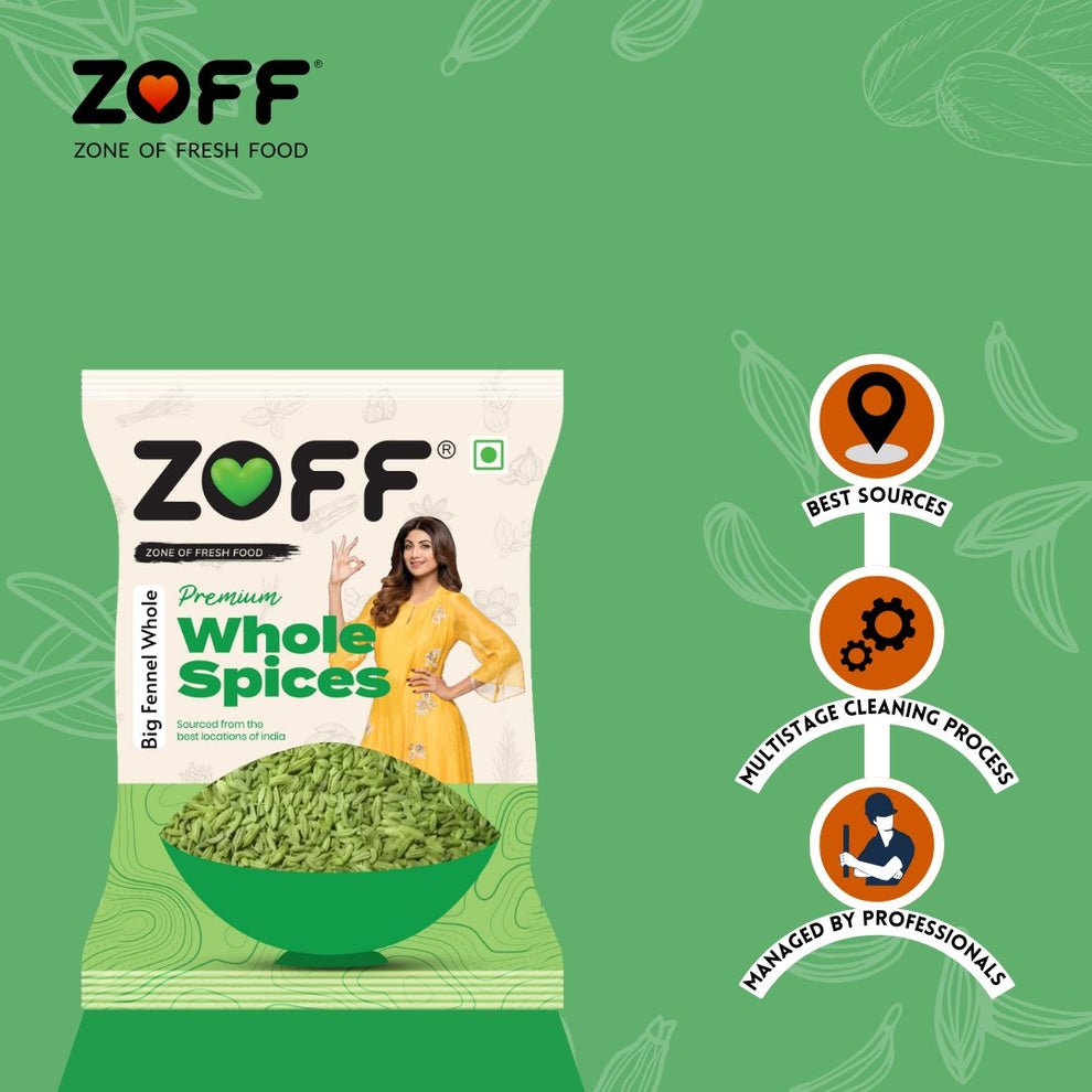 Zoff Big Fennel Seeds/ Sabut Saunf